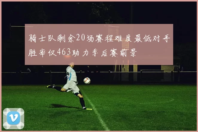 骑士队剩余20场赛程难度最低对手胜率仅463助力季后赛前景